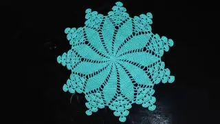 tapete redondo rosa a crochet (crochet doily) tutorial paso a paso - Aprendamos Crochet
