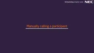 UNIVERGE 3C: Managing your participants in a collaboration meeting
