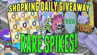 Animal Jam Daily Giveaway 🎁 Rare Long Spiked Collar & Short Spikes!