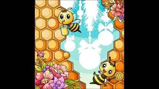 Buzzing Bliss: Colorful Cute Cartoon Bees 🐝🎨 | Coloring by Number Short 🐝