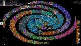 AI Only Timelapse: Large Galaxy (6000 Stars) Two Million Years Simulation
