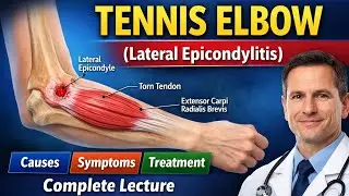 Tennis Elbow Explained in English | Anatomy, Causes, Clinical Features & Treatment