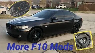 Модификации BMW F10 535i. Рулевое колесо M-Sport и мысли о новой приборной панели.
