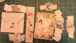 How I used my Paper Fold Ruffles and using up book pages