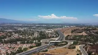 Drone 360&deg; view of Phillips Ranch / Pomona, CA