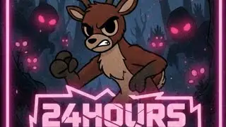 24HOURS Challenge in 99 nights in the forest 💀#shorts #live