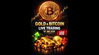 Live Market Trading: Gold & Crypto | Technical Analysis & Key Levels | Entries & Market Moves