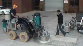 Schibeci 827DE & Power Grinder 7500 - Vinyl Tile Removal Demo