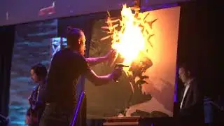 Easter Sunday Burn Speed Painting | King Jesus Has Risen