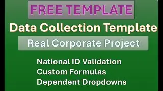 Project: Excel Template Hack - Smart Dropdowns + National ID Validation (Step-by-Step)