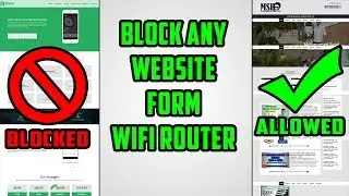 Wifi router blocking websites || how to block website in my wifi router access || 2018