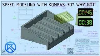 (0:38) KOMPAS-3D (КОМПАС-3Д) Speedmodeling Too Tall Toby Practice Model 25-09-07
