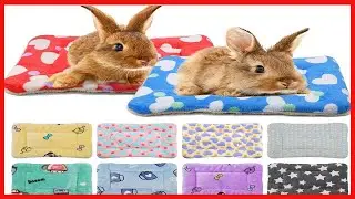 RYPET Small Animal Bed 2PCS   Rabbit Bed House Winter Warm Fleece Sleep Pad for Squirrel Hedgehog