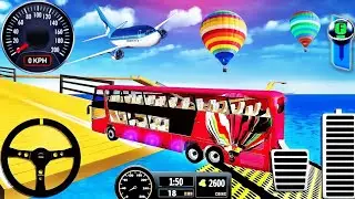 Mega Ramp Bus Stunt Driving 2021 - Impossible Bus Racing Simulator - Android GamePlay #9