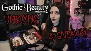 🖤 Gothic Beauty Box Unboxing & GIVEAWAY!! 🦇 Gothic Beauty Magazine #57 🕷️