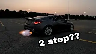 Teaching My Friend How To Drive Stick In My Stage 2 Genesis Coupe! 2 step and slammed 370z