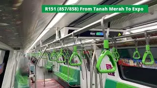 [Christmas Train Show Ad][SMRT] R151 (857/858) from Tanah Merah to Expo