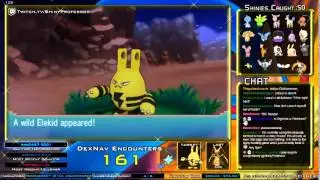 LIVE Shiny Elekid (161) DexNav in Pokemon ORAS