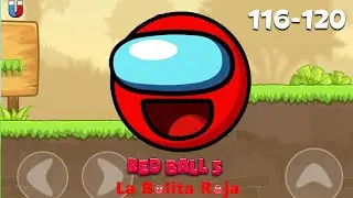 La bolita roja como pasar nivel 116-120 Red Ball 5 | La bolita roja