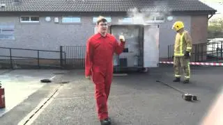 Chip pan demonstration