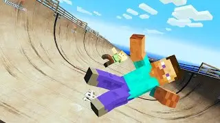 MINECRAFT: Ragdolls & Funny falls ep.36 [GMOD]