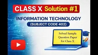 Class 10 IT (402) Full Paper Solution 🔥 2024–25 | Guaranteed Help .#it