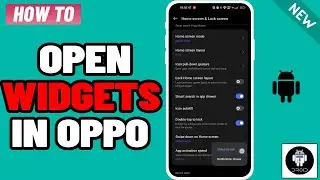 How to Open Widgets in oppo 2026 | Add  Widgets on Home Screen of OPPO
