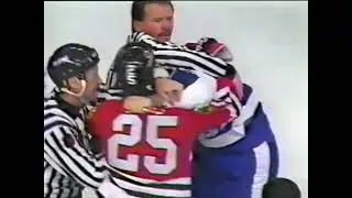 Scott Pearson Hit On Jeremy Roenick/Scott Pearson (Rough) Vs. Bob McGill (Dbl Rough) Jan. 15th, 1990