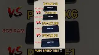 POCO X6 PRO😈VS iPHONE 15 PRO😱VS POCO F6 PRO💀-BGMI SPEED TEST#pocof6pro #pocox6pro #iphone #shorts