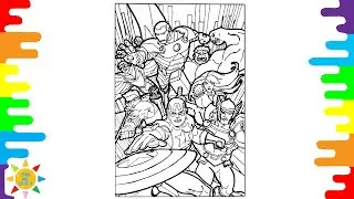 THE AVENGERS Coloring | Elektronomia & RUD - Rollercoaster [NCS10 Release]