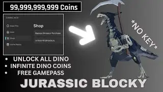 Jurassic Blocky Script *NO KEY* - Dupe Coins, Unlock ALL Dino, Free Gamepass 🔥 2025