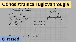 Odnos stranica i uglova u trouglu