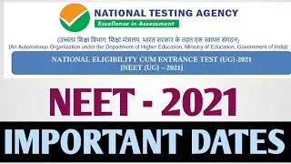 NEET 2021 last Date | Important Dates for NEET 2021 | NEET exam Dates | NEET UG 2021 | BioGoogle