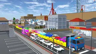 ALL SUPER CAR COLLECTION AT PUBLIC ROAD ON MONSTER TRUCK 🚔🚒✅. SAKURASCHOOLSIMULATOR 😱🤯🚔🚒✅✅