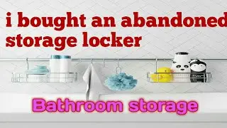 i bought an abandoned storage locker/Bathroom storage