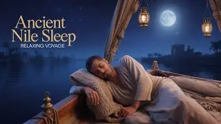 Fall Asleep on the Nile River | Ancient Egypt Sleep Story & Water Sounds