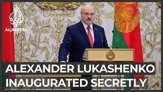 Lukashenko inaugurated secretly amid protests, sanctions threat