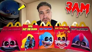EPIC Baby SHIN SONIC HAUL From MCDONALDS!! (3 AM UNBOXING Happy Meals)