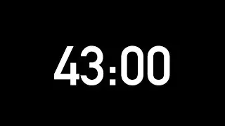 43 Minute Timer (4K)
