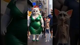 cat story of transformation #ai #cat#trending #catvideos#shortsfeed#kitten#viral