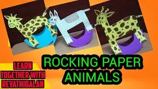 #PAPER ANIMALS#ROCKING PAPER ANIMALS CRAFT#EASY CRAFT FOR KIDS