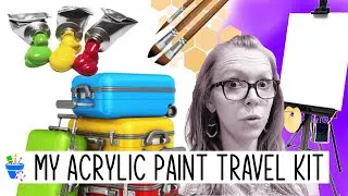 Travel Acrylic Paint Kit | What I pack!