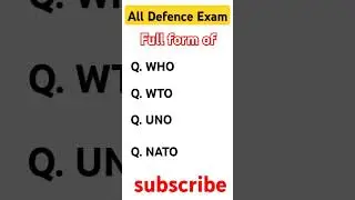WHO ka full Form. #FullForm #generalknowledgequestions