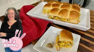 Make Ahead Hawaiian Roll Breakfast Sliders | Only Four Ingredients | Super Fast and Crazy Good