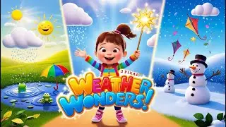 Weather Wonders | Fun Kids Song About Sunny, Rainy, Windy & Snowy Days | Nursery Rhyme I 🌞🌧️💨❄️