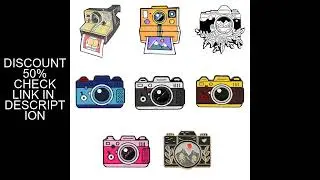Exquisite Color Camera Brooch VCR Brooch Outdoor Travel Series Alloy Clothing Accessories Backpack B