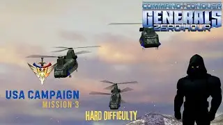 3. Command & Conquer : Generals Zero Hour - USA Campaign Mission 3 (Hard Difficulty)