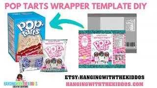 How to make Personalized Party favors| Pop Tart Template| DIY Custom Party Favors
