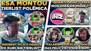 ESA MONTA TIERLIST POL&Ecirc;MICA ! STREAMERS SAEM EM DEFESA DE YOUNGJAE ! VALOR DA INTZ &Eacute; ESTIPULADO