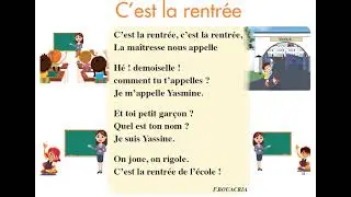 C'est la rentrée Comptine CP